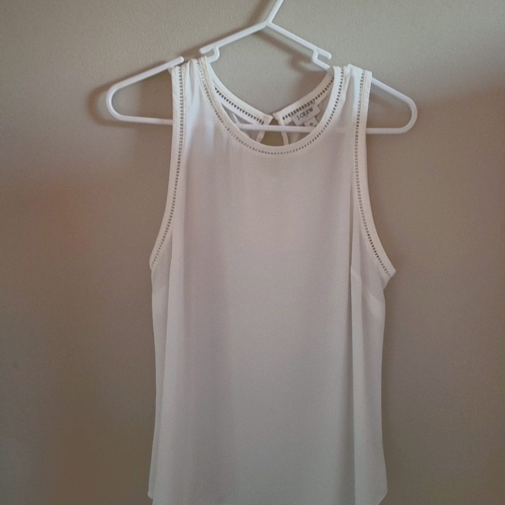 J Crew white tank top